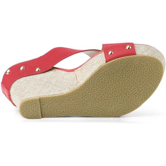 Allegra K Women's Platform Slide Wedge Sandals - Picture 5 of 8